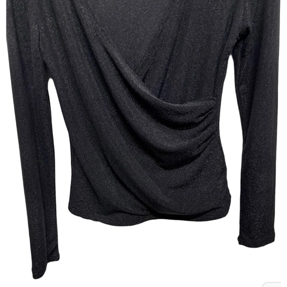 Choklate TU (One Size) Shimmer Black Long Sleeve Y2K Retro Style Size Small - Picture 3 of 5